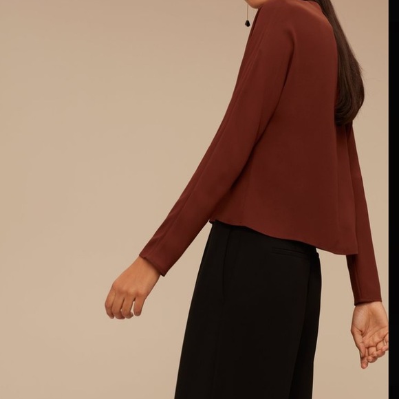 Aritzia Babaton Arturo blouse shirt S - Picture 3 of 8